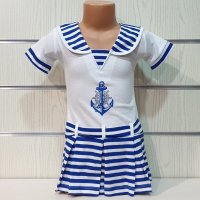 Нова детска моряшка рокличка с трансферен печат Котва, от 1 година до 8 години, снимка 14 - Детски рокли и поли - 29039712