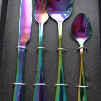 Комплект вилици, лъжици и нож Дъга, снимка 3 - Сервизи - 41312499