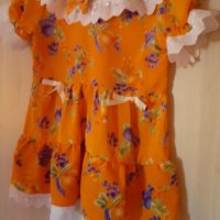 Прекрасна официална рокличка с дантела , снимка 3 - Бебешки рокли - 34052240