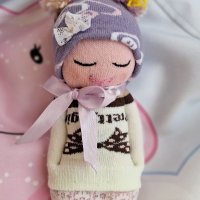 Ръчно изработено бебе от текстил , снимка 1 - Плюшени играчки - 41585020