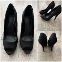 Дамски обувки MANGO Манго 36 номер черни, снимка 2 - Дамски обувки на ток - 41595789