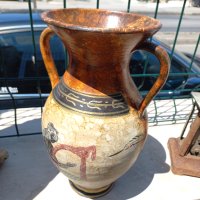 Гръцка амфора, снимка 3 - Антикварни и старинни предмети - 41702788