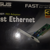 Мрежова карта ASUS Fast Ethernet NX1001 PCI Adapter, снимка 1 - Мрежови адаптери - 43584739