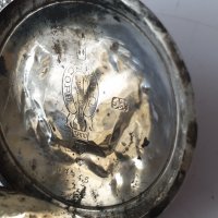 Джобен сребърен османски часовник telescope, снимка 4 - Антикварни и старинни предмети - 41400570