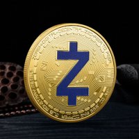 Zcash Coin / Зкеш Монета ( ZEC ) - Gold / Blue, снимка 3 - Нумизматика и бонистика - 39152371