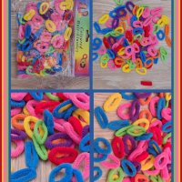 Пакет цветни мини ластици, снимка 1 - Аксесоари за коса - 35840689