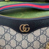 Оригинална Чантичка Гучи Supreme Кожа Чанта за Рамо Синджир Gucci, снимка 7 - Чанти - 40899485