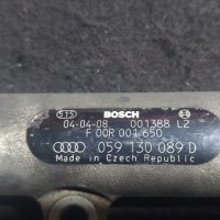 Лява Горивна Рейка 3.0TDI - 2.7TDI Ауди А6 C6 4F - A4 B7 - VW Файтон - Туарег 059130089D N, снимка 3 - Части - 39955845