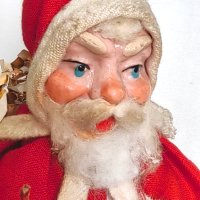 Уникална Кукла Дядо Коледа от Царски Времена 30те г на 20 век, снимка 1 - Антикварни и старинни предмети - 42735239