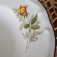 Изида, рози, 3 бр. барок чинии, снимка 5 - Други ценни предмети - 41825398
