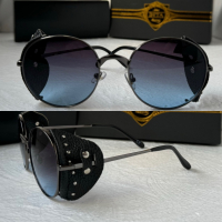 Dita 2023 мъжки дамски слънчеви очила кръгли с кожа 3 цвята, снимка 3 - Слънчеви и диоптрични очила - 44701012