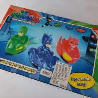 Комплект за игра PJMASKS, 6 фигурки, 3 колички , снимка 2 - Фигурки - 44305011