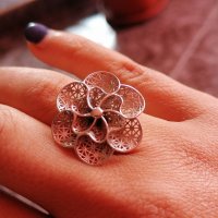 Невероятен сребърен пръстен , снимка 1 - Пръстени - 39284441