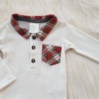 Боди риза H&M и дънки за бебе 0-3 месеца, снимка 4 - Комплекти за бебе - 42200986