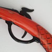 Стара ламаринена играчка пистолет, снимка 3 - Колекции - 41696980