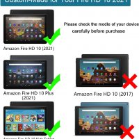 Нов Защитен Удароустойчив калъф за деца таблет Kindle Fire с протектор, снимка 2 - Таблети - 39783452