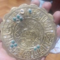 Стара чиния бронз индия, снимка 1 - Други ценни предмети - 41699148