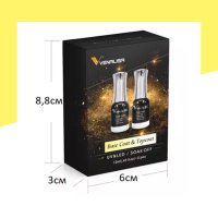 Комплект UV/LED база и топ лак VENALISA - 12 мл., снимка 3 - Продукти за маникюр - 41956099