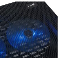Охладителна поставка за лаптоп i-JMB, до 17", 36х26х3 см, черна, снимка 2 - Лаптоп аксесоари - 40729189