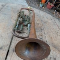 Стар тромпет, снимка 4 - Духови инструменти - 41768529
