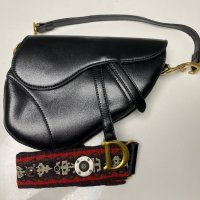 Малка черна Диор/Dior“ Saddle Bag“ чанта, снимка 3 - Чанти - 40670958
