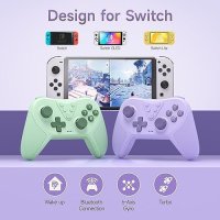 Нов Bluetooth безжичен контролер джойстик за конзола Nintendo Switch Подарък геймър игри, снимка 3 - Аксесоари - 42395306