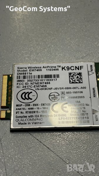 Dell Wireless 5811e 4G/LTE/GPS WWAN модул (K9CNF), снимка 1