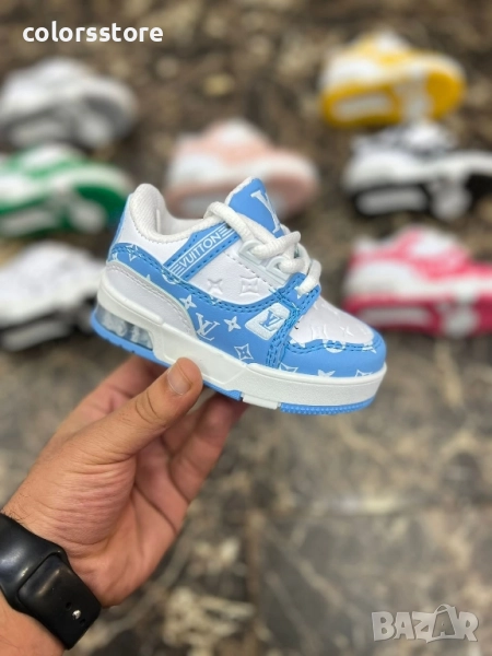 Детски маратонки Louis Vuitton-бяло и синьо/BR163p, снимка 1