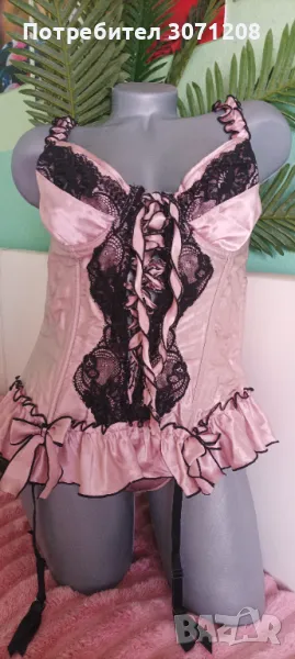 Сатенен корсет с прашка., снимка 1