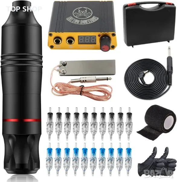 Комплект въртяща се писалка за татуировки, снимка 1