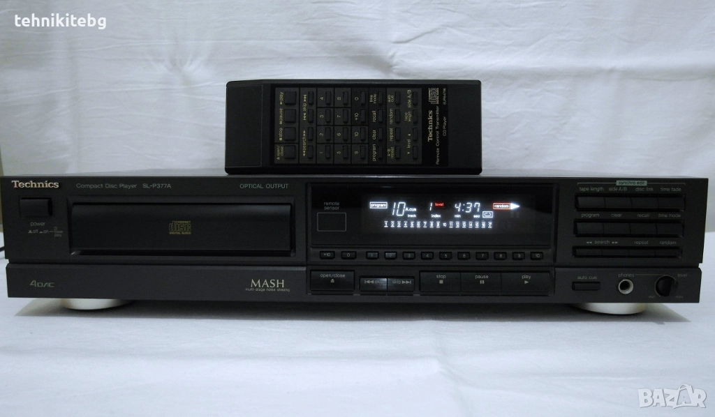 ⭐⭐⭐ Technics SL-P377A ⭐⭐⭐ Хубав CD плеър с дистанционно, като нов, снимка 1