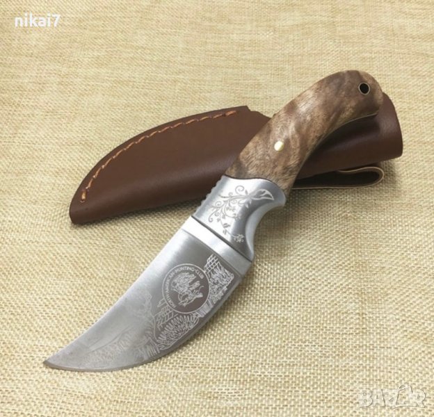 ловен ноЖ за дране на животни тактически военен подходящ за ловец, снимка 1