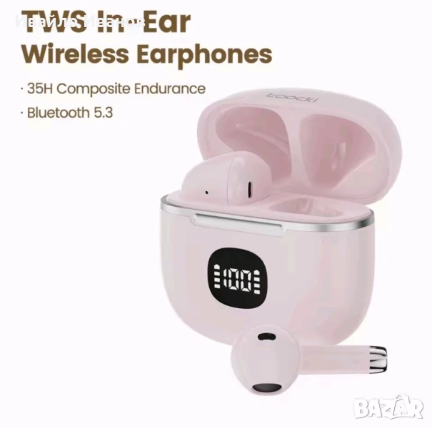 спортни слушалки Toocki - Bluetooth, TWS, снимка 1