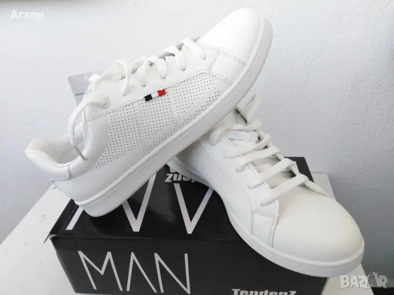 Мъжки кожени обувки маратонки № 42 чисто нови, снимка 1