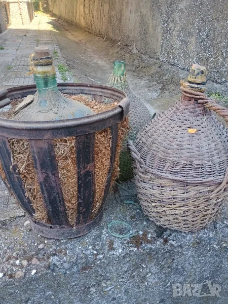 Дамаджани плетени големи 25литра, снимка 1