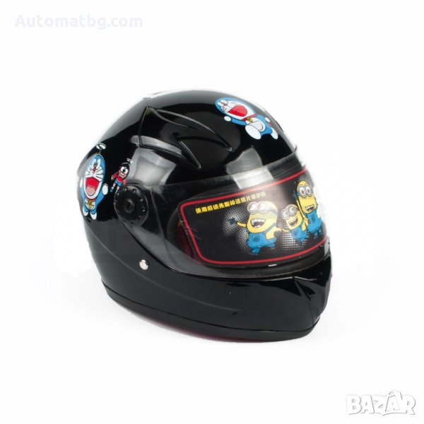 Детска каска Automat, Каска за мотор, АТВ, Мотопед, Черна, снимка 1