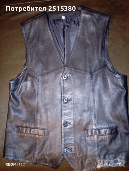 Елек от естествена кожа L,XL, снимка 1