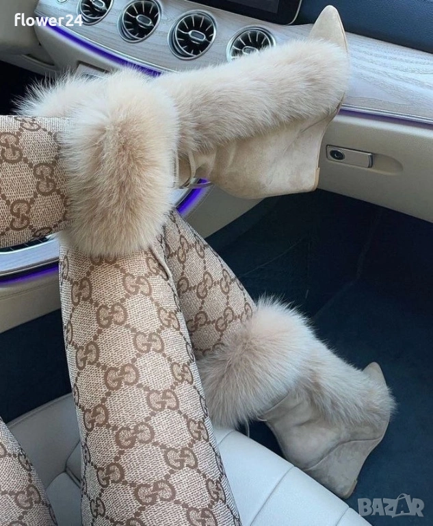 Боти с естествен косъм, номер 38, снимка 1