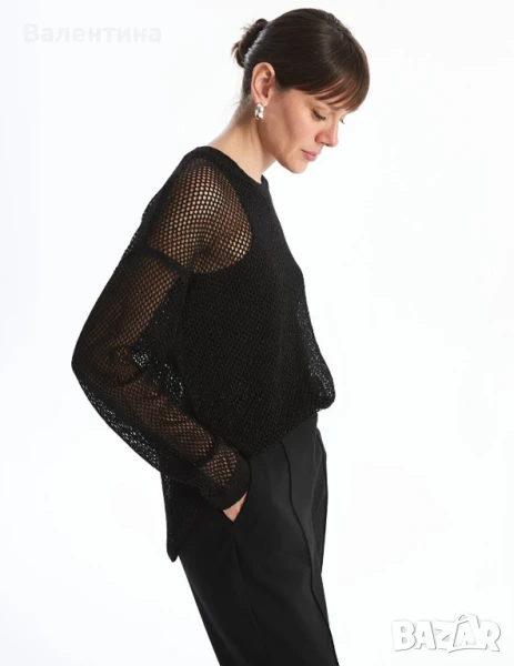 Мрежещ пуловер ХЛ размер, снимка 1