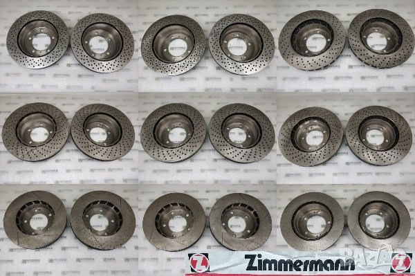 Porsche 911 993|996|997 928 Boxster Cayman Zimmermann спирачни дискове Порше Бокстер Кайман, снимка 1