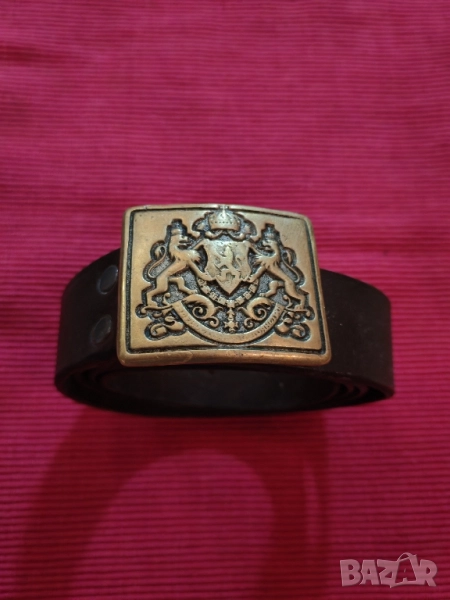 Кожен колан с катарама Царство България. , снимка 1