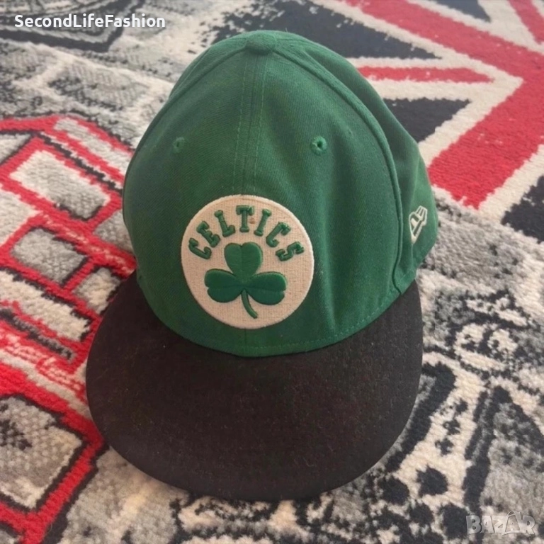 Бейзболна шапка New Era 9FIFTY Boston Celtics NBA, черно зелено размер 7 1/2., снимка 1