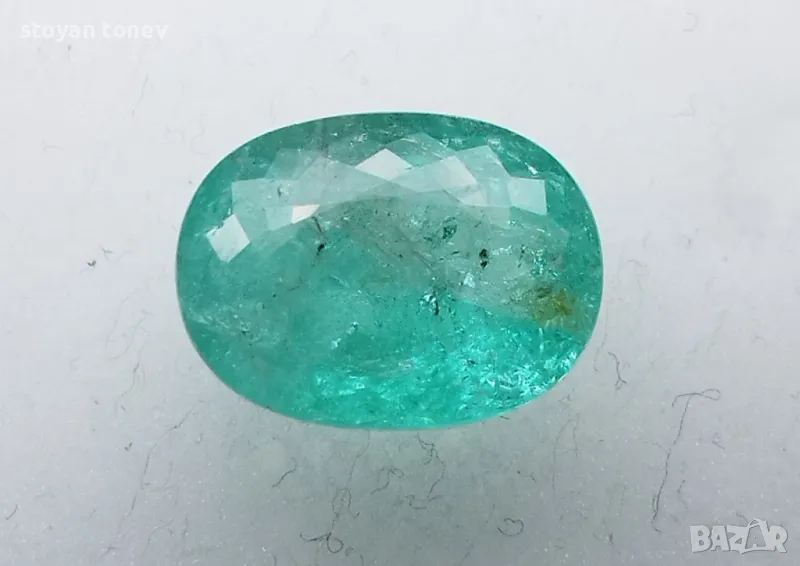 Голям Параиба турмалин - 4.96кт.! Сертифициран! Нов!, снимка 1