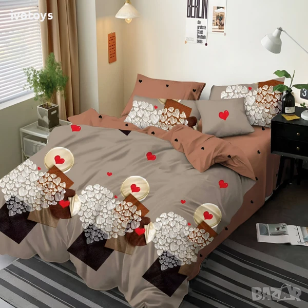 Двулицево спално бельо, 6 части - Модел WS17731, снимка 1