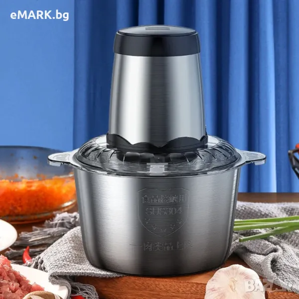 Кухненски чопър за месо, плодове и зеленчуци с 3 литра капацитет и мощност от 800W, снимка 1