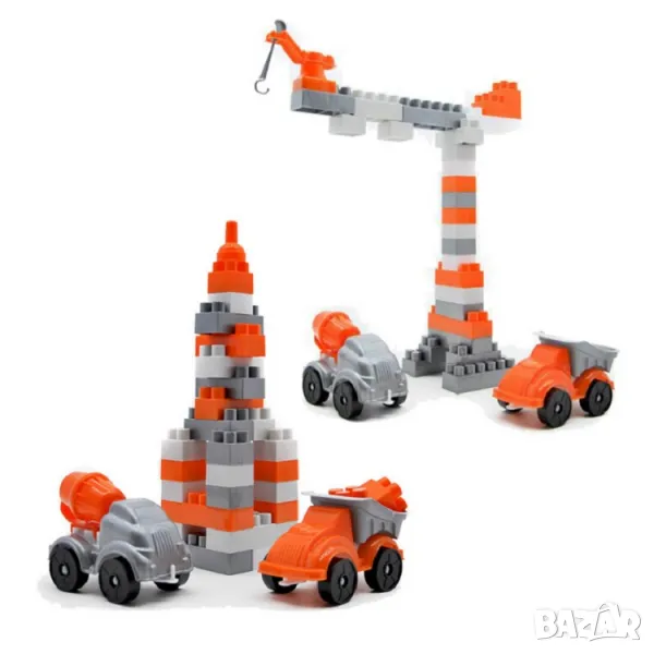  Конструктор - Строители /61 елемента/, снимка 1