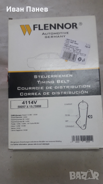 FLENNOR Ангренажен ремък 4114V за FORD , MORGAN, снимка 1