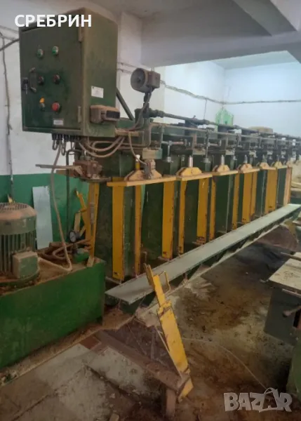 Ламелна преса за греди двуредова лява и дясна с работна дължина 4200 мм височина 650 мм мотор 4 кв х, снимка 1