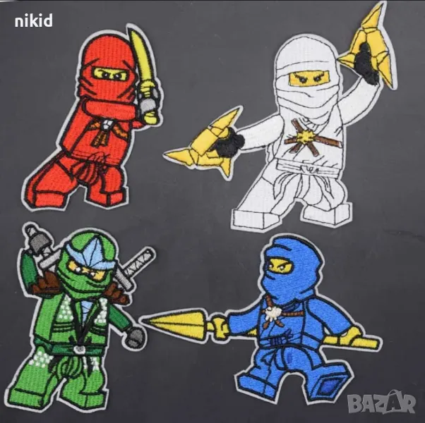 Лего Нинджаго Ninjago апликация за дреха дрехи самозалепваща се, снимка 1