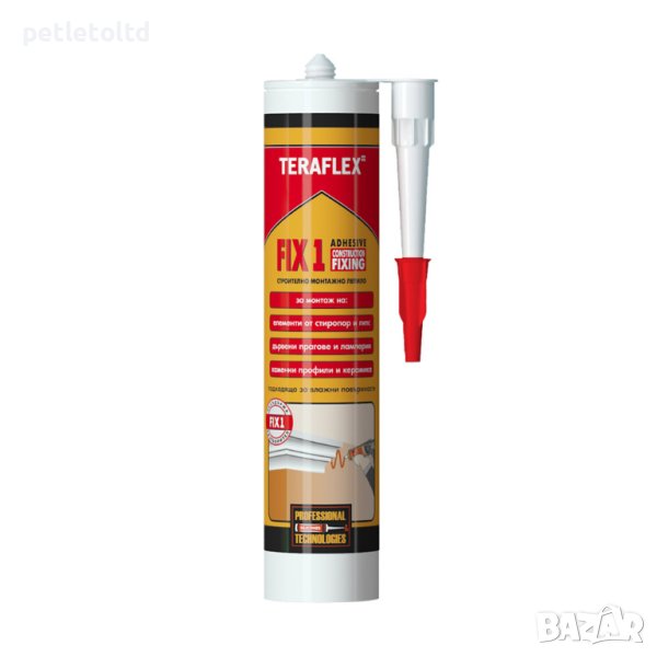 Строително монтажно лепило ТЕРАФЛЕКС FIX-1 на акрилна основа, снимка 1